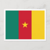 Kamerunische Flagge, Flagge Kameruns Postkarte (Vorderseite)