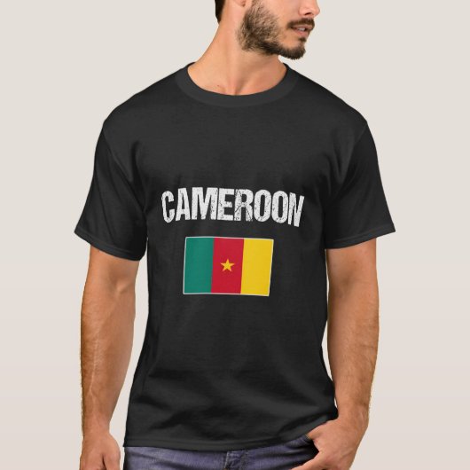 Kamerunische Flagge für das kamerunische Kulturerb T-Shirt (Vorderseite)