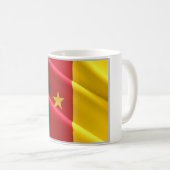 Kamerunische Flagge - Wachsen Kaffeetasse (VorderseiteRechts)