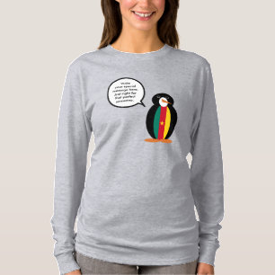 Kamerunische sprechende Ms. Pinguin personalisiert T-Shirt