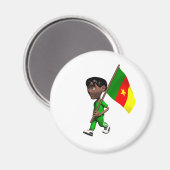 Kamerunischer Junge Magnet (Vorderseite/Rückseite)