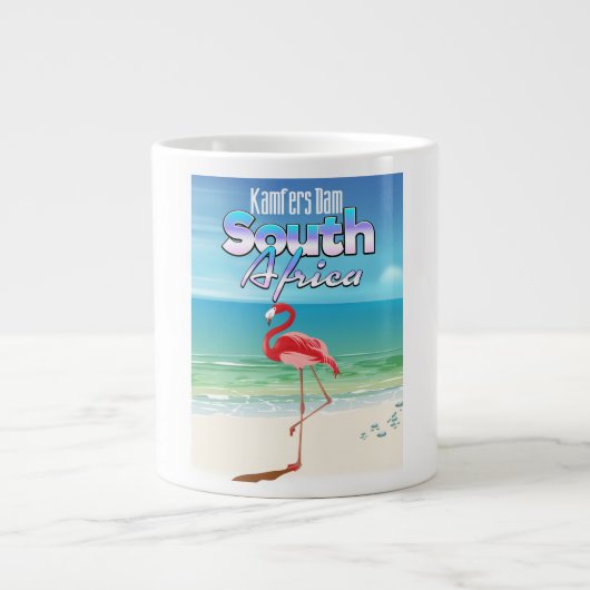 Kamfers Dam südafrikanisches Reiseplakat Jumbo-Tasse (Vorderseite)