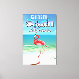Kamfers Dam südafrikanisches Reiseplakat Leinwanddruck
