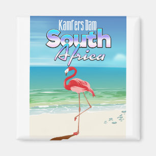 Kamfers Dam südafrikanisches Reiseplakat Magnet
