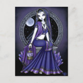 "Kami" Lila Moon Sari Fairy Postcard Postkarte (Vorderseite)
