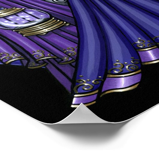 "Kami" Lila Moon Sari Fairy Poster (Ecke)