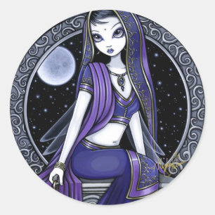 "Kami" Lila Moon Sari Fairy Stickers