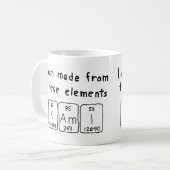 Kami Namen-Tasse periodischer Tabelle Kaffeetasse (Vorderseite Links)