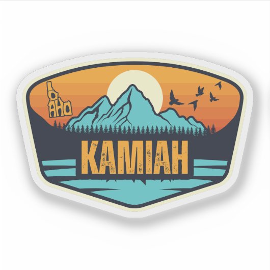 Kamiah, Idaho Aufkleber (Vorderseite)
