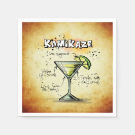 Kamikaze Barkeeper Drink Rezept Serviette