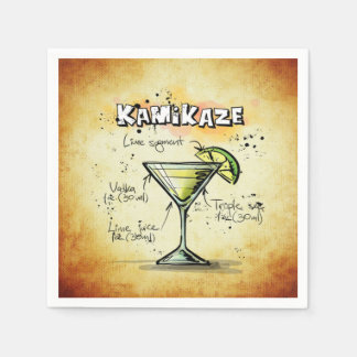 Kamikaze Barkeeper Drink Rezept Serviette