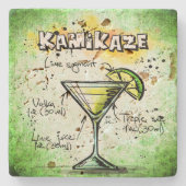 Kamikaze Barkeeper trinken Rezept Steinuntersetzer (Vorderseite)