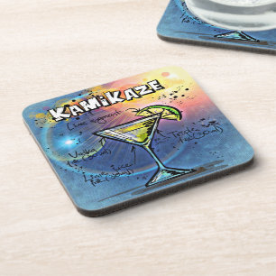 Kamikaze-Cocktail (#3 von 12 Sets mit Rezept für G Getränkeuntersetzer