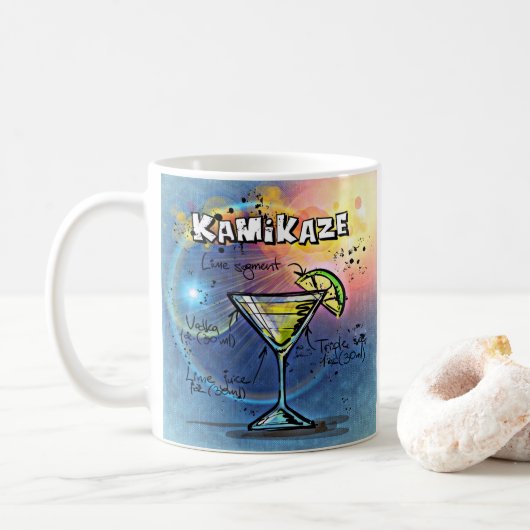 Kamikaze-Cocktail (#3 von 12 Sets mit Rezept für G Kaffeetasse (Mit Donut)