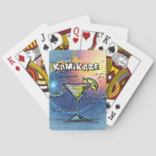 Kamikaze-Cocktail (#3 von 12 Sets mit Rezept) Spielkarten