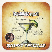 Kamikaze Cocktail Party Rechteckiger Pappuntersetzer (Vorderseite)