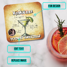 Kamikaze Cocktail Party Rechteckiger Pappuntersetzer