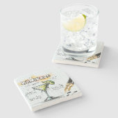 Kamikaze Drink Steinuntersetzer (Seitenansicht)