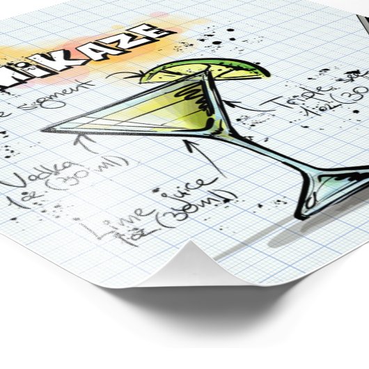 Kamikaze Fotodruck (Ecke)