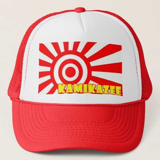 Kamikaze Paintballfernlastfahrer Truckerkappe (Vorderseite)