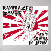 Kamikaze Zombie Poster (Vorne)