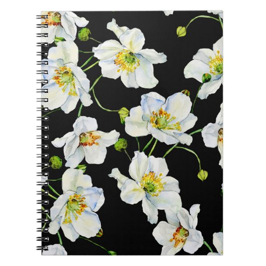 Kamille Blume Aquarellmuster Notizblock (Vorderseite)