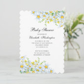 Kamille Blume. Blumendusche Einladung (Stehend Vorderseite)