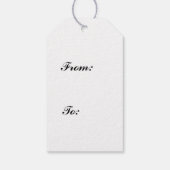 Kamille Blume Botanisches rustikales Muster Geschenkanhänger (Rückseite)