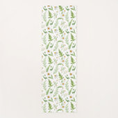 Kamille Blume Botanisches rustikales Muster Yogamatte (Vorderseite)