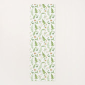 Kamille Blume Botanisches rustikales Muster Yogamatte (Rückseite)