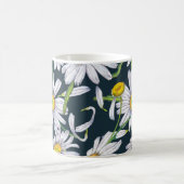 Kamille Blume: Dunkelblaue Wasserfarbe. Kaffeetasse (Mittel)