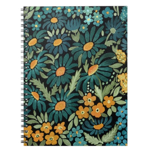 Kamille Blume flatter, hellfarbener Kamillenboden Notizblock (Vorderseite)