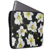 Kamille Blume: Illustrationsmuster für Wasserfarbe Laptopschutzhülle (Vorne Rechts)