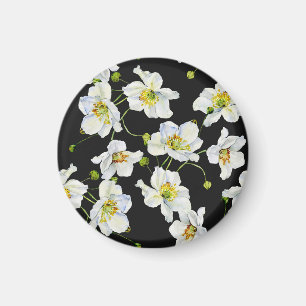 Kamille Blume: Illustrationsmuster für Wasserfarbe Magnet