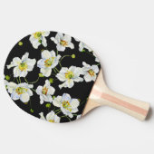 Kamille Blume: Illustrationsmuster für Wasserfarbe Tischtennis Schläger (Seitenansicht)