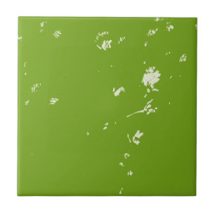 Kamille Blume in Grün Fliese