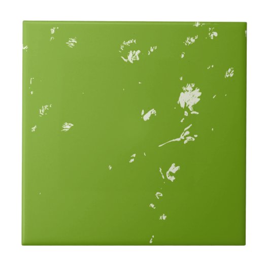 Kamille Blume in Grün Fliese (Vorderseite)