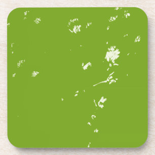 Kamille Blume in Grün Getränkeuntersetzer
