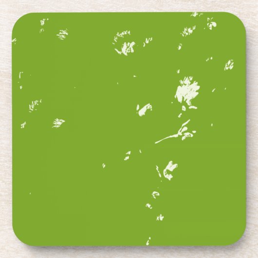 Kamille Blume in Grün Getränkeuntersetzer (Vorderseite)