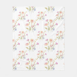 Kamille Blume Nahtloses Muster Fleecedecke