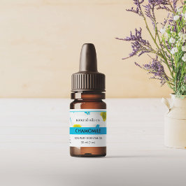 Kamille Essenzielle Öle Duftstoff Flaschenetikett Aufkleber