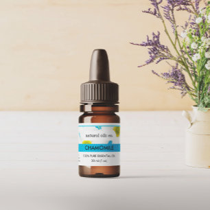 Kamille Essenzielle Öle Duftstoff Flaschenetikett Aufkleber