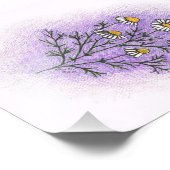 Kamille Illustration Foto Print (Ecke)