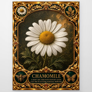 Kamille, Juwelen-Erbstück-Kunst Postkarte