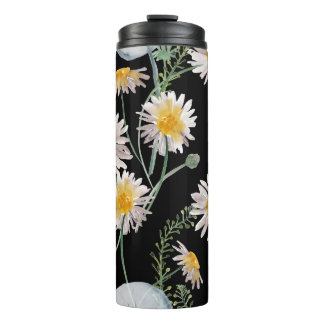 Kamille, Kronleuchter, Wasserfarbmuster Thermosbecher