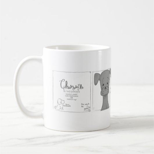 Kamille Möglichkeit Comic-Strip Kaffeetasse (Links)