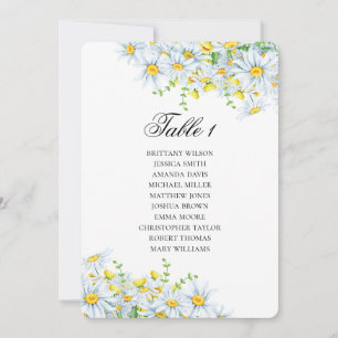 Kamille Sitzkarte. Hochzeit im Sommer Blume Einladung