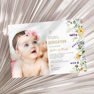 Kamille und Eukalyptus-Foto Einladung