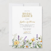 Kamille und Eukalyptus-Wildblumen Brautparty Einladung (Vorderseite)