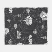 Kamille und Schmetterling-Blume, Knospen und Blätt Fleecedecke (Vorderseite (Horizontal))